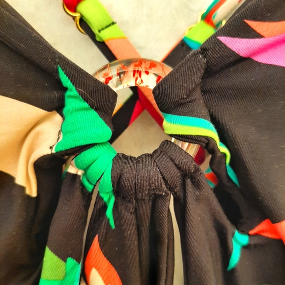 Trina Turk Birds Of Paradise One Piece Swimsuit Size 14 - Picture 4 of 10